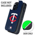 MLB Minnesota Twins - Solid Distressed Otterbox Defender iPhone Skin