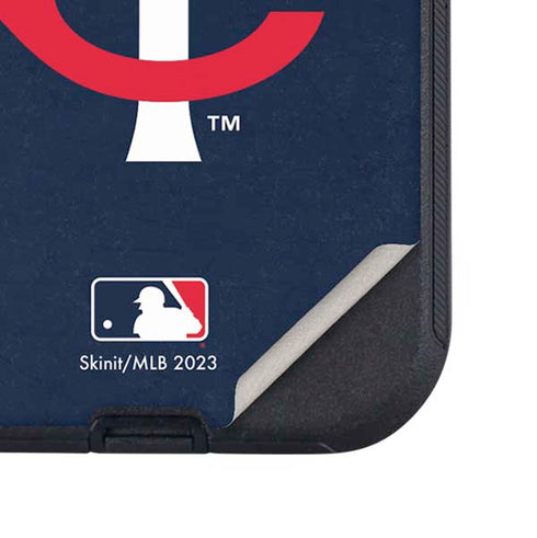 MLB Minnesota Twins - Solid Distressed Otterbox Defender iPhone Skin