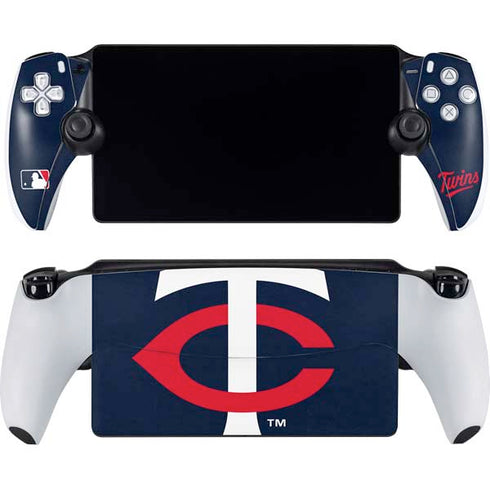 MLB Minnesota Twins - Solid Distressed PlayStation Portal Remote Player Skin