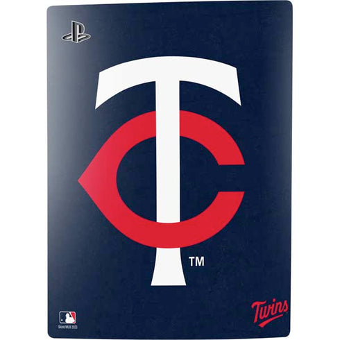 MLB Minnesota Twins - Solid Distressed PS5 Digital Edition Console Skin