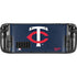 MLB Minnesota Twins - Solid Distressed Steam Deck Handheld Gaming Computer Skin