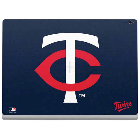 MLB Minnesota Twins - Solid Distressed Surface Book 2 15in Skin