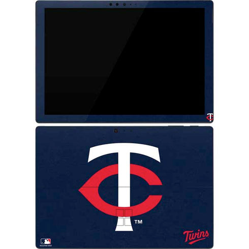 MLB Minnesota Twins - Solid Distressed Surface Pro 7 Skin