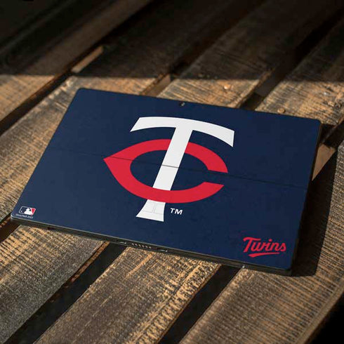 MLB Minnesota Twins - Solid Distressed Surface Pro 7 Skin