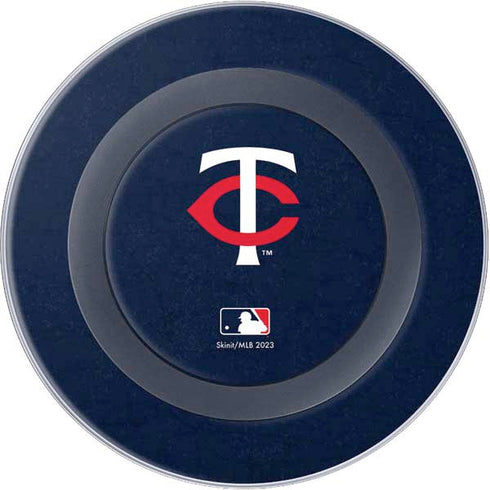 MLB Minnesota Twins - Solid Distressed Wireless Charger Skin
