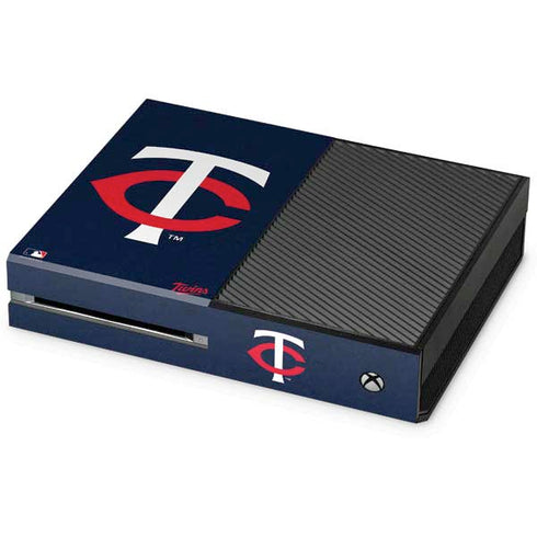 MLB Minnesota Twins - Solid Distressed Xbox One Console Skin