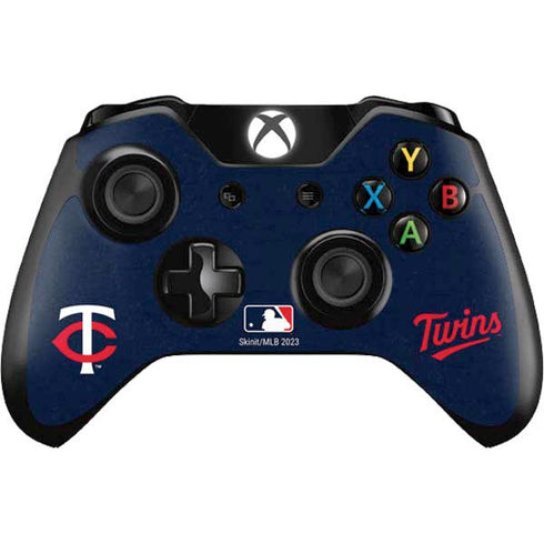 MLB Minnesota Twins - Solid Distressed Xbox One Controller Skin
