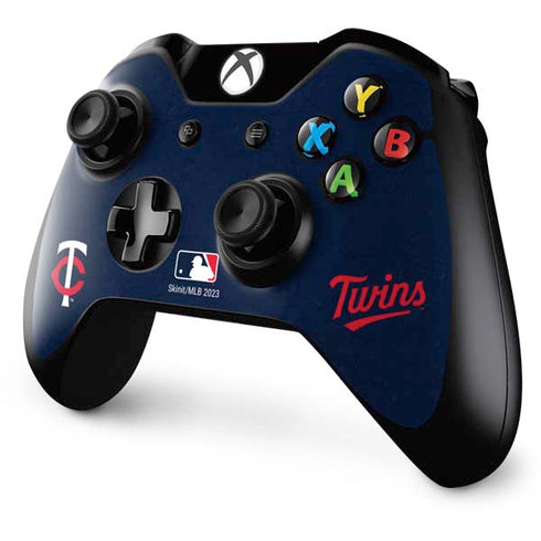 MLB Minnesota Twins - Solid Distressed Xbox One Controller Skin