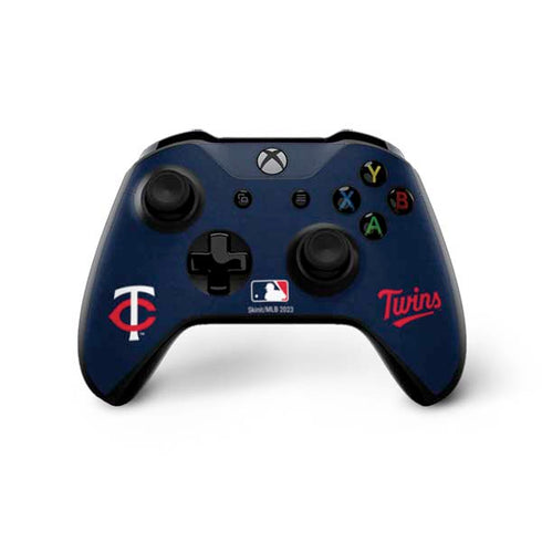 MLB Minnesota Twins - Solid Distressed Xbox One X Controller Skin