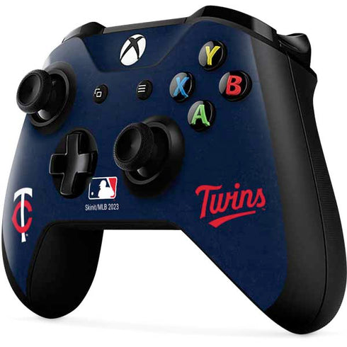 MLB Minnesota Twins - Solid Distressed Xbox One X Controller Skin