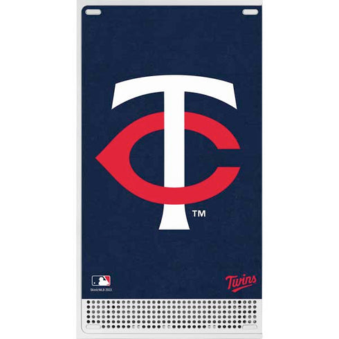 MLB Minnesota Twins - Solid Distressed Xbox Series S Console Skin