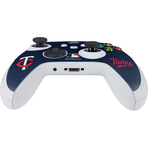 MLB Minnesota Twins - Solid Distressed Xbox Series S Controller Skin