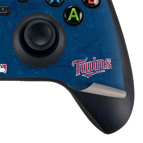 MLB Minnesota Twins - Solid Distressed Xbox Series X Bundle Skin