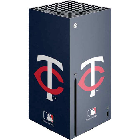 MLB Minnesota Twins - Solid Distressed Xbox Series X Console Skin