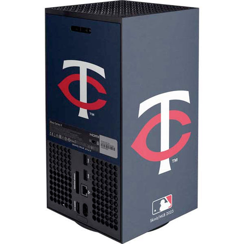 MLB Minnesota Twins - Solid Distressed Xbox Series X Console Skin
