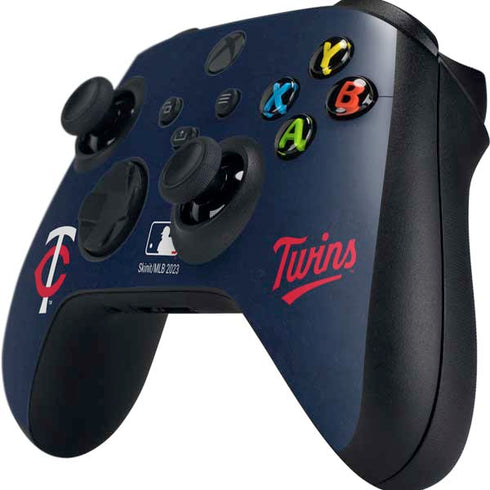 MLB Minnesota Twins - Solid Distressed Xbox Series X Controller Skin