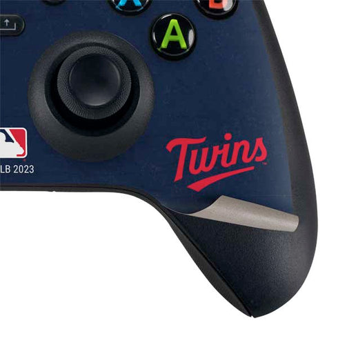 MLB Minnesota Twins - Solid Distressed Xbox Series X Controller Skin