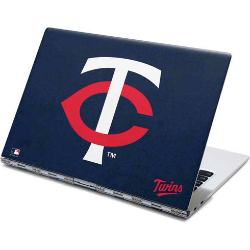 MLB Minnesota Twins - Solid Distressed Yoga 910 2-in-1 14in Touch-Screen Skin