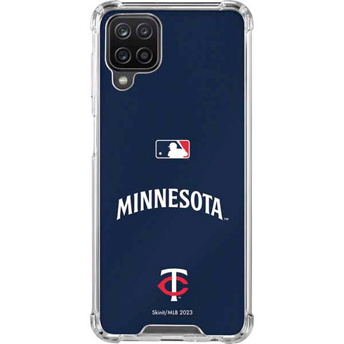 MLB Minnesota Twins Alternate/Away Jersey Galaxy A12 Clear Case