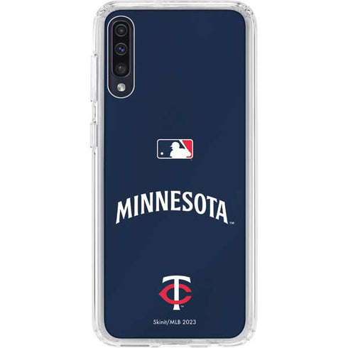 MLB Minnesota Twins Alternate/Away Jersey Galaxy A50 Clear Case