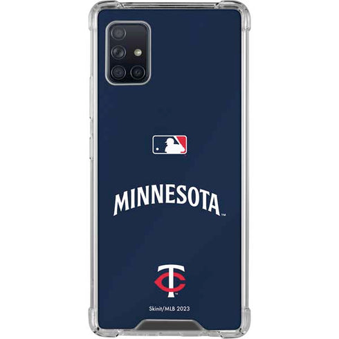 MLB Minnesota Twins Alternate/Away Jersey Galaxy A51 5G Clear Case