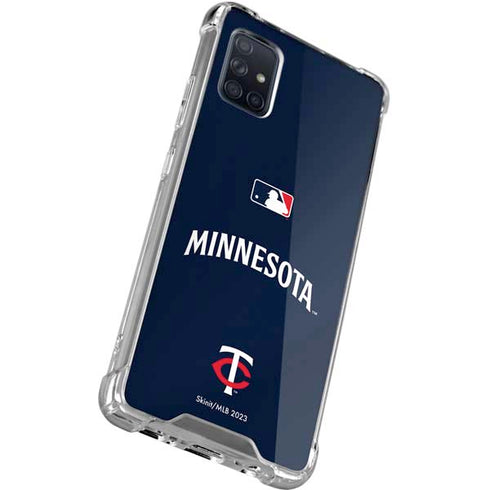 MLB Minnesota Twins Alternate/Away Jersey Galaxy A51 5G Clear Case