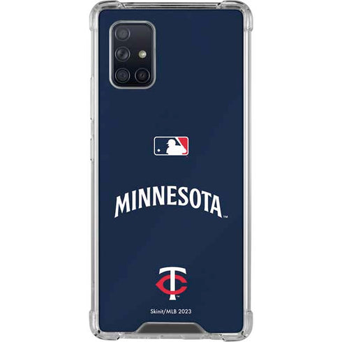 MLB Minnesota Twins Alternate/Away Jersey Galaxy A71 5G Clear Case