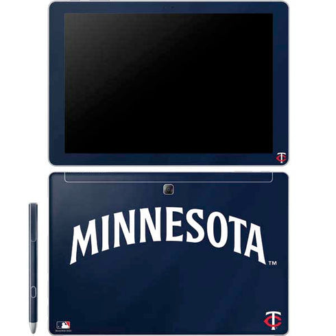 MLB Minnesota Twins Alternate/Away Jersey Galaxy Book 12in Skin