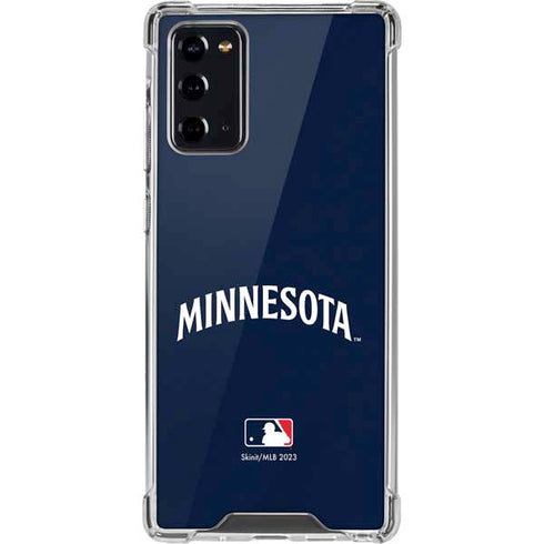 MLB Minnesota Twins Alternate/Away Jersey Galaxy Note20 5G Clear Case