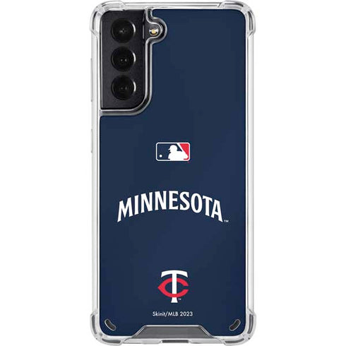 MLB Minnesota Twins Alternate/Away Jersey Galaxy S21 5G Clear Case