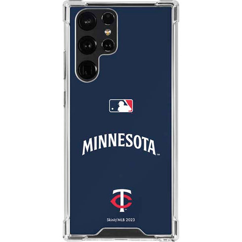 MLB Minnesota Twins Alternate/Away Jersey Galaxy S22 Ultra Clear Case