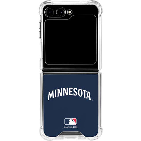 MLB Minnesota Twins Alternate/Away Jersey Galaxy Z Flip5 5G Clear Case