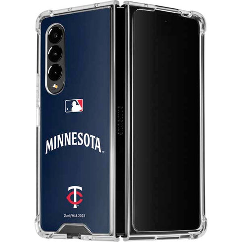 MLB Minnesota Twins Alternate/Away Jersey Galaxy Z Fold4 5G Clear Case