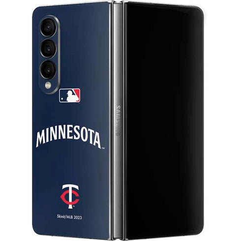MLB Minnesota Twins Alternate/Away Jersey Galaxy Z Fold4 5G Skin