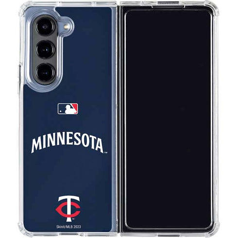 MLB Minnesota Twins Alternate/Away Jersey Galaxy Z Fold5 5G Clear Case