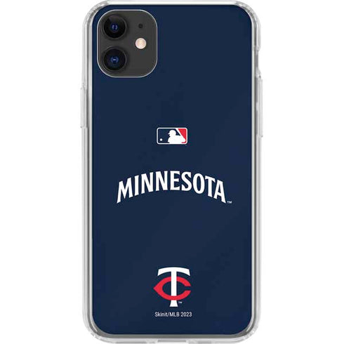 MLB Minnesota Twins Alternate/Away Jersey iPhone 11 Clear Case