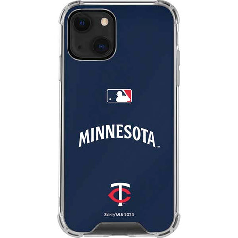 MLB Minnesota Twins Alternate/Away Jersey iPhone 15 Plus Clear Case