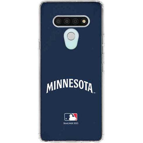 MLB Minnesota Twins Alternate/Away Jersey LG Stylo 6 Clear Case
