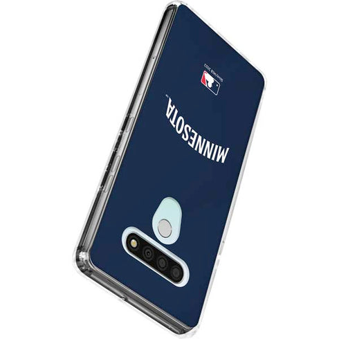 MLB Minnesota Twins Alternate/Away Jersey LG Stylo 6 Clear Case