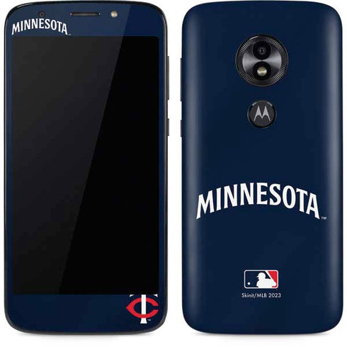 MLB Minnesota Twins Alternate/Away Jersey Moto E5 Play Skin