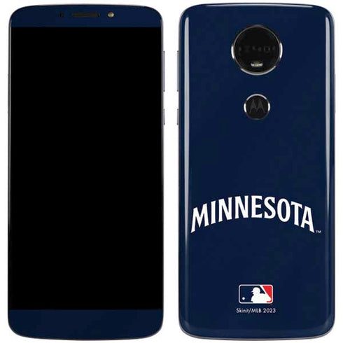 MLB Minnesota Twins Alternate/Away Jersey Moto E5 Plus Skin