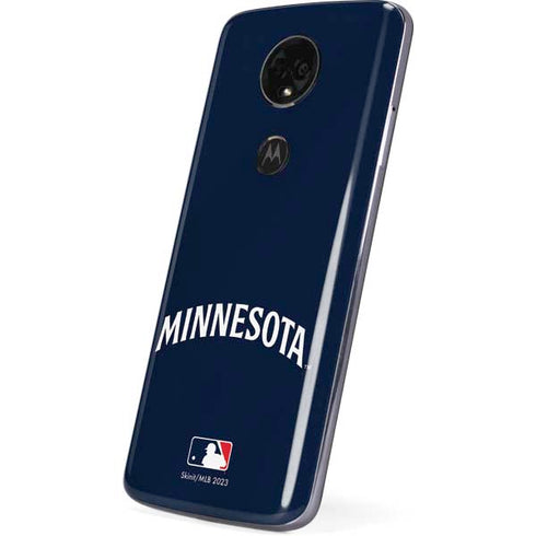 MLB Minnesota Twins Alternate/Away Jersey Moto E5 Plus Skin