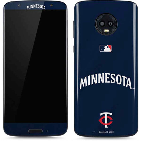 MLB Minnesota Twins Alternate/Away Jersey Moto G6 Skin