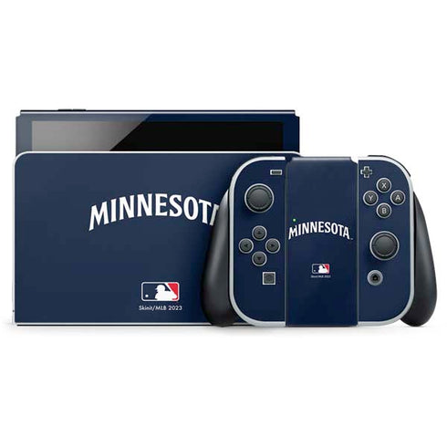 MLB Minnesota Twins Alternate/Away Jersey Nintendo Switch OLED (2021) Skin