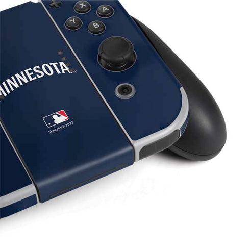 MLB Minnesota Twins Alternate/Away Jersey Nintendo Switch OLED (2021) Skin
