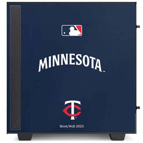 MLB Minnesota Twins Alternate/Away Jersey NZXT H510 Compact ATX Mid-Tower Case Skin