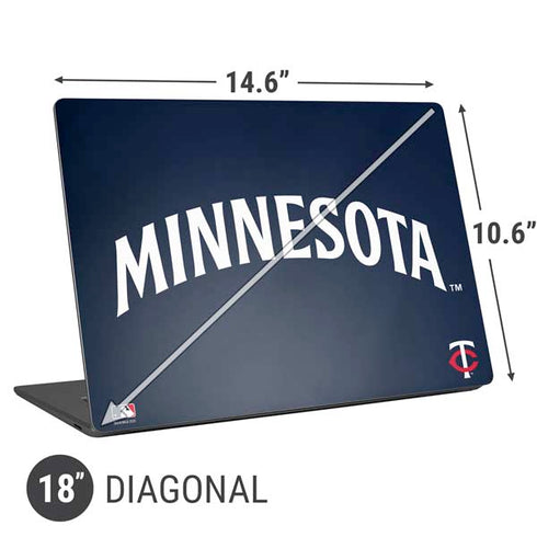 MLB Minnesota Twins Alternate/Away Jersey Universal Laptop 18in (14.6 x 10.6in) Skin
