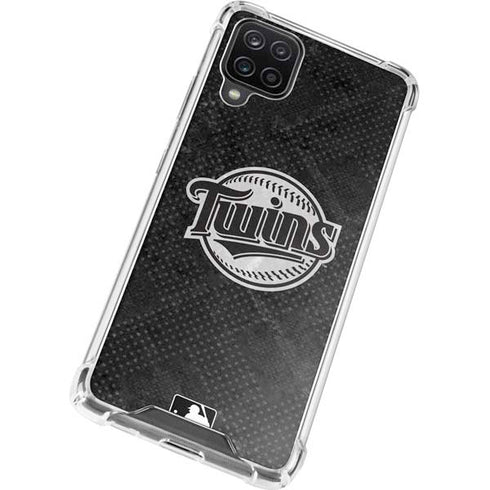MLB Minnesota Twins Dark Wash Galaxy A12 Clear Case