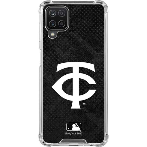 MLB Minnesota Twins Dark Wash Galaxy A12 Clear Case