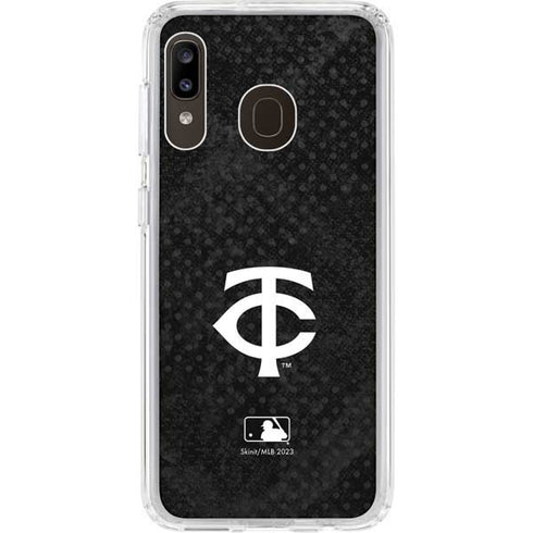 MLB Minnesota Twins Dark Wash Galaxy A20 Clear Case